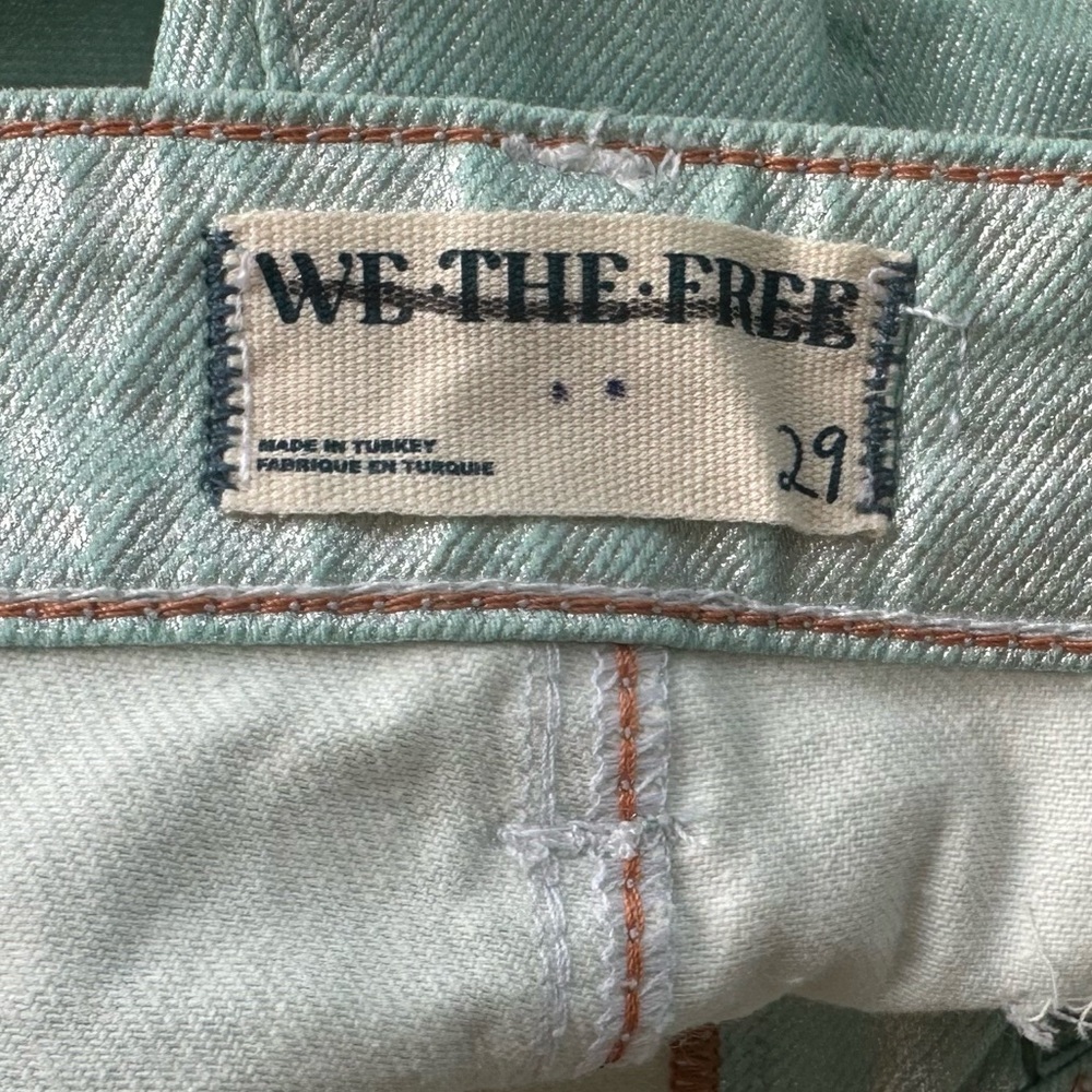 Free People We The Free Lap of Luxury Barrel Cargo Jeans Women’s Size 29 NWT - Picture 12 of 13